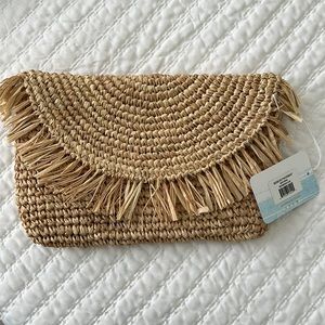 Straw Clutch Purse
